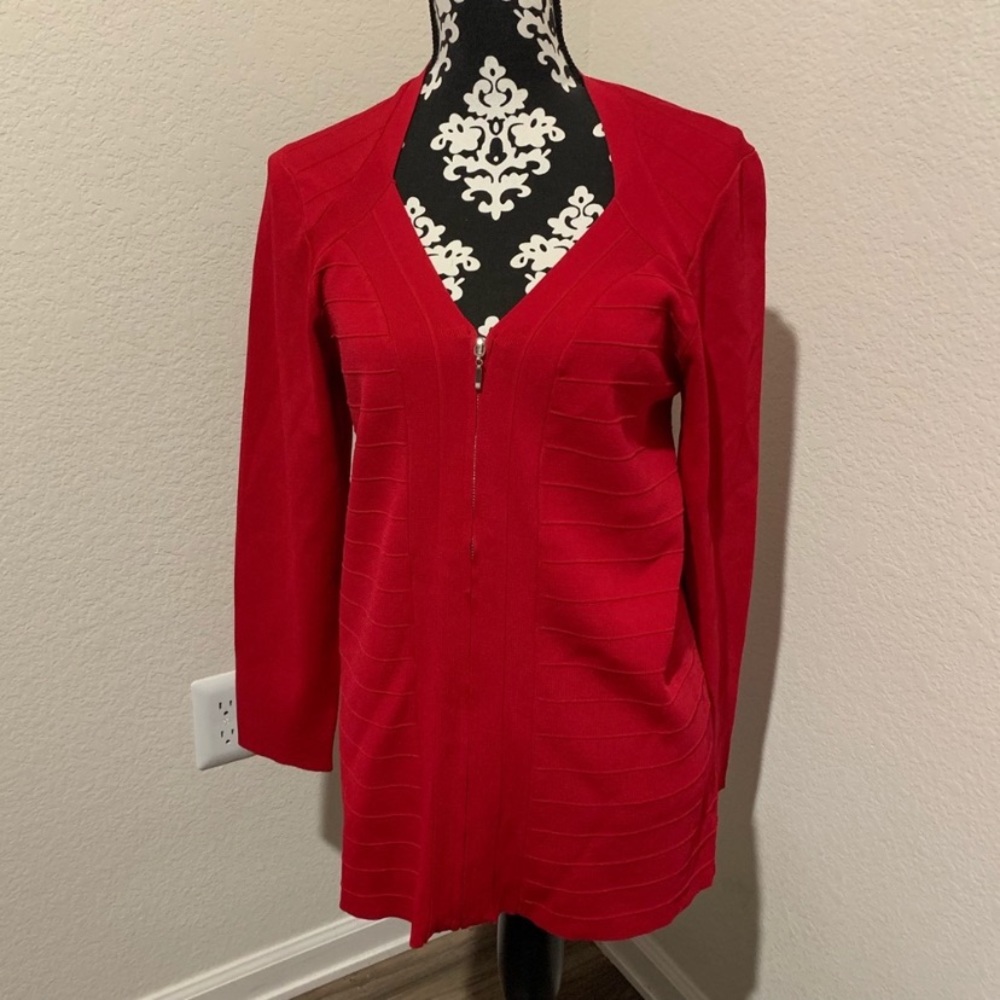 Lane Bryant red cardigan NWT